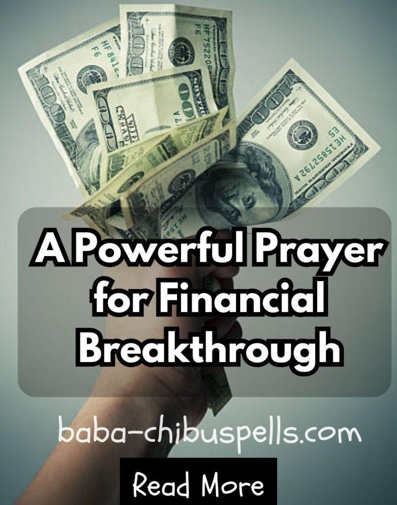 A Powerful Prayer for Financial Breakthrough