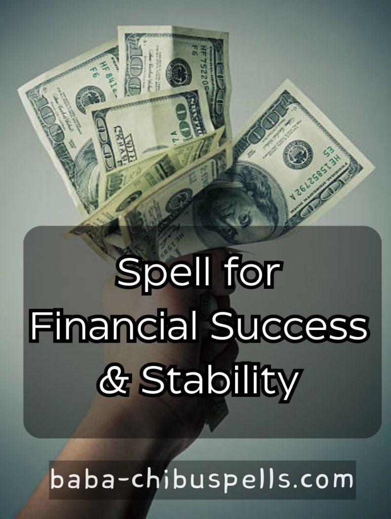 Spell for Financial Success & Stability