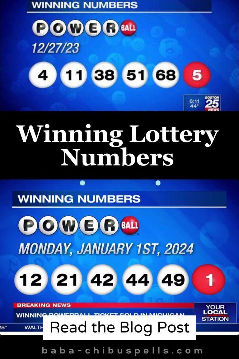 winning lottery numbers