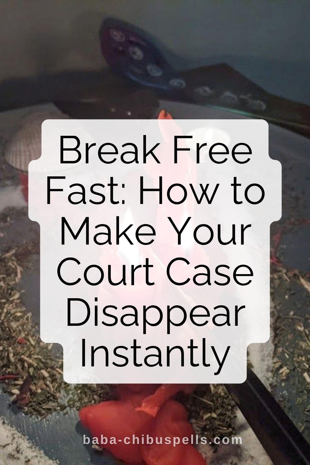 Break Free Fast: How to Make Your Court Case Disappear Instantly